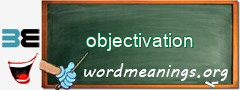WordMeaning blackboard for objectivation